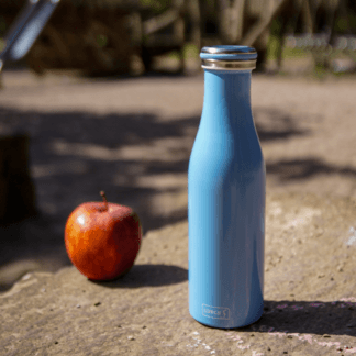 butelka termiczna, stalowa, 0,5 l, błekitna