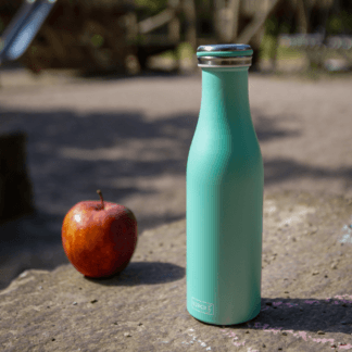 butelka termiczna, stalowa, 0,5 l, zielona perłowa