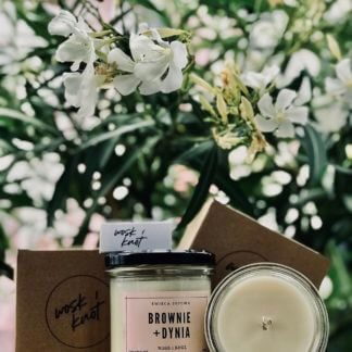 BROWNIE+DYNIA  Sojowa świeca zapachowa