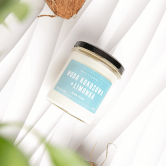 WODA KOKOSOWA + LIMONKA – ŚWIECA SOJOWA